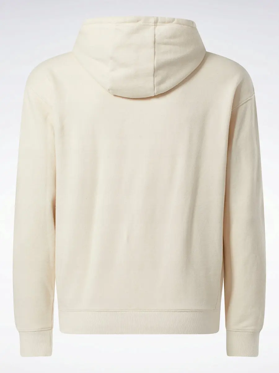 Reebok Herensweatshirt Crème - Met Capuchon Maat S