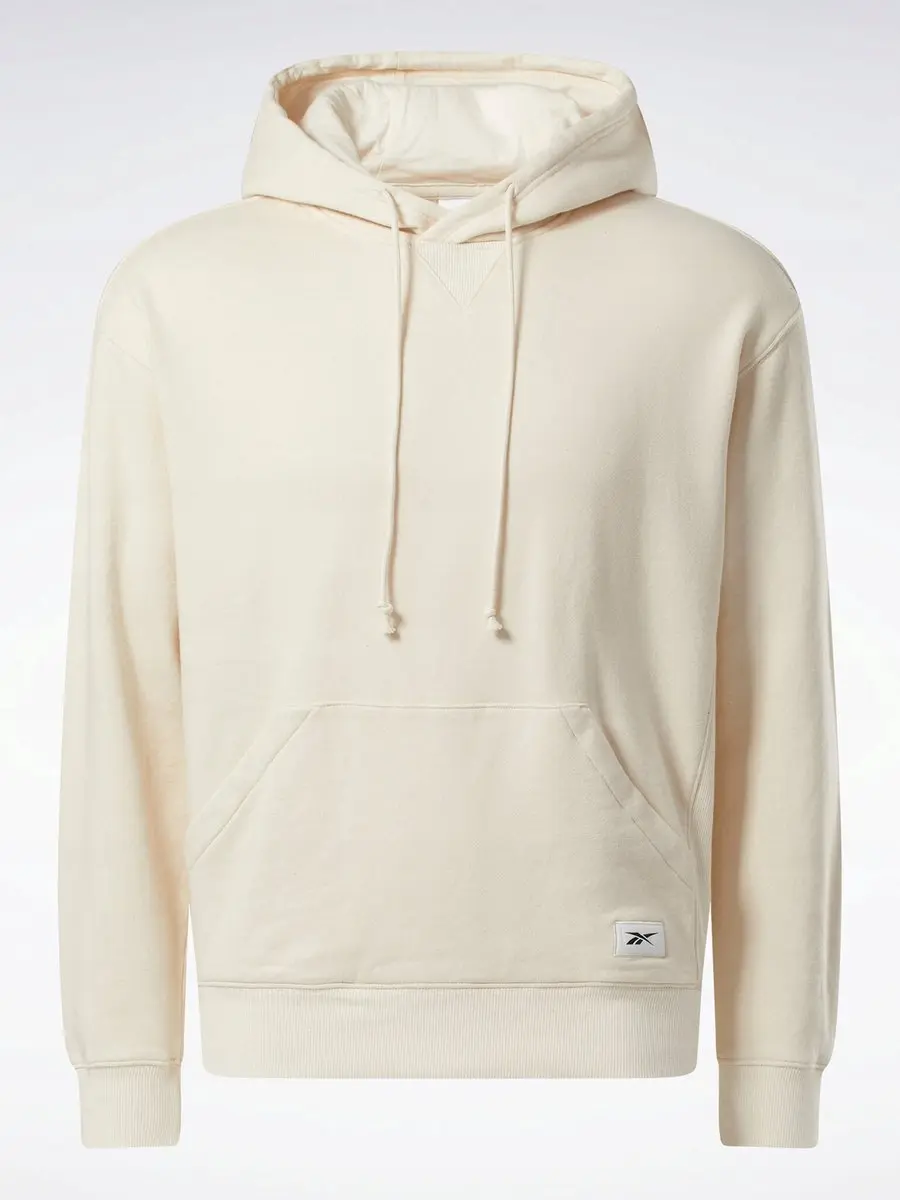 Reebok Herensweatshirt Crème - Met Capuchon Maat S