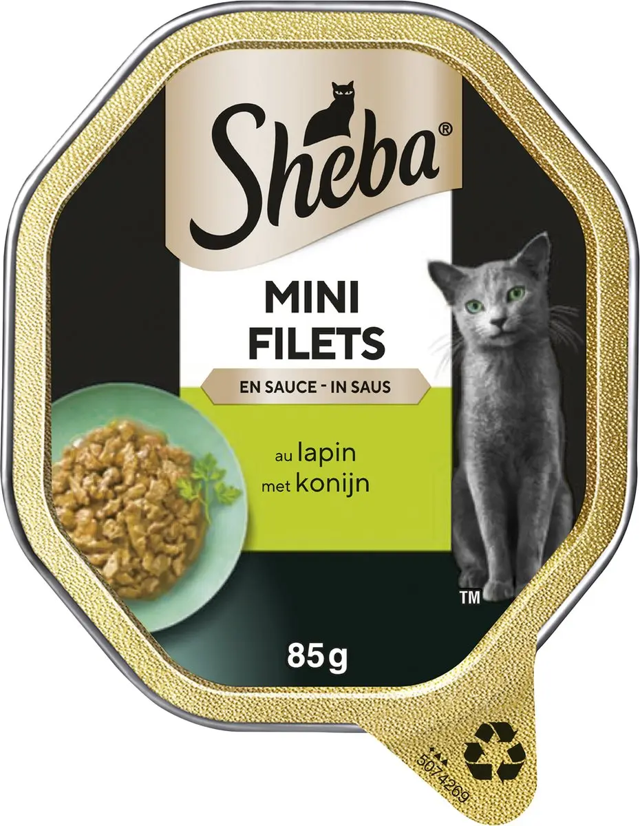 Sheba Mini Filets Konijn in Saus 22x85g