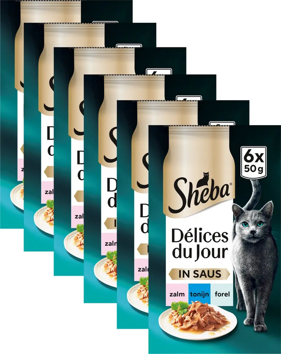 Sheba Délices du Jour Vis Selectie Natvoer