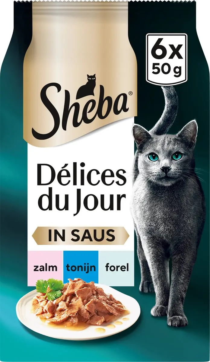 Sheba Délices du Jour Vis Selectie Natvoer - 36x50g