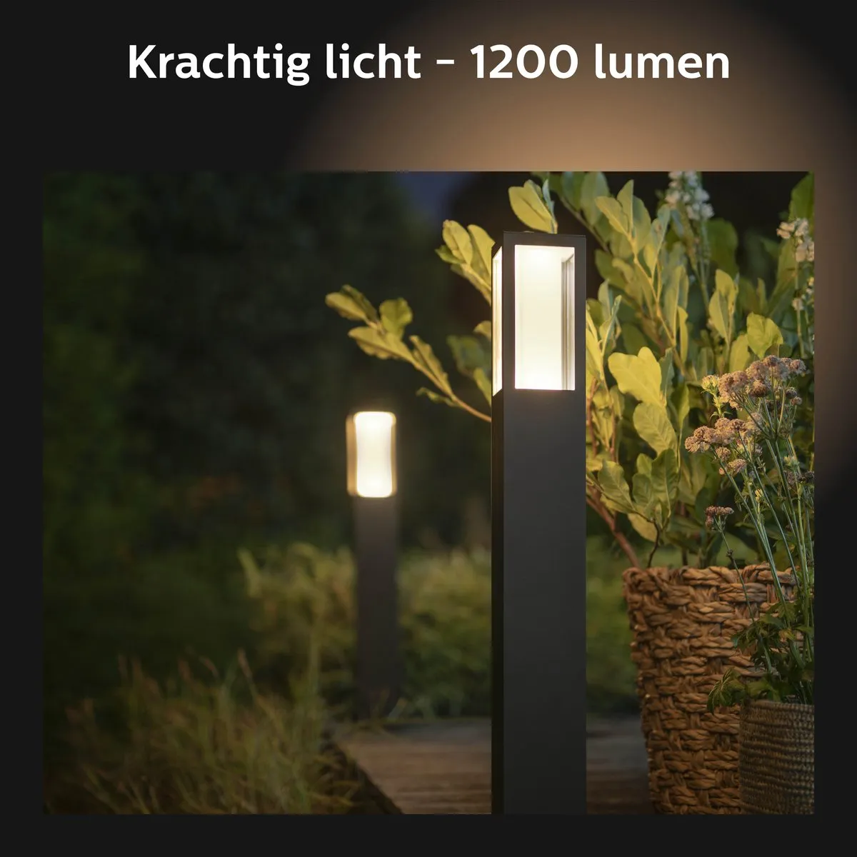 Philips Hue Impress Sokkellamp - Zwart