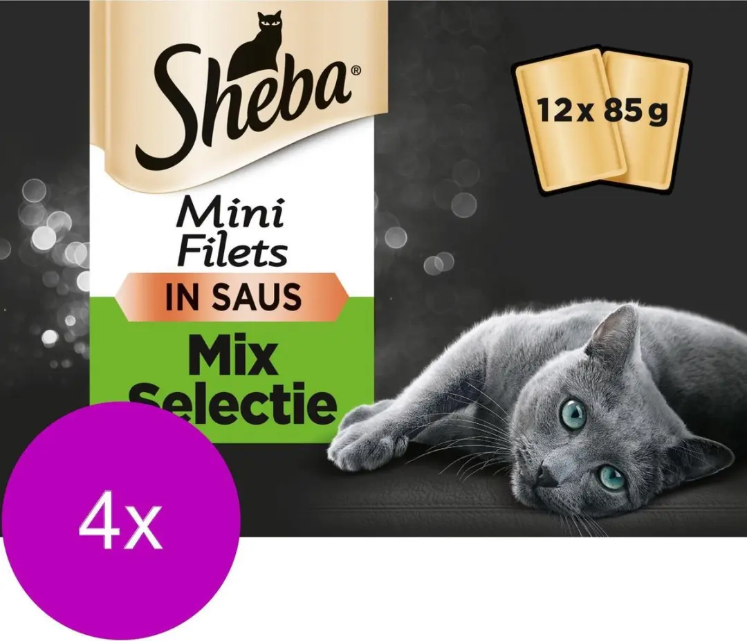 Sheba Multipack Mini Filets Chef Pouch Kattenvoer