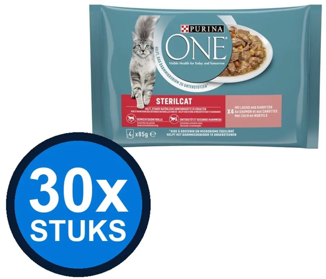 Purina ONE Sterilcat Adult Zalm & Wortel Natvoer