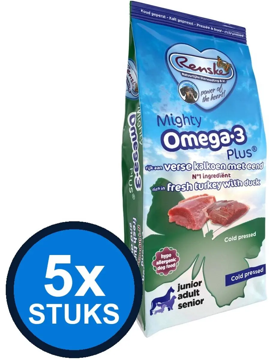 Renske Mighty Omega-3 Plus Hondenvoer 600g