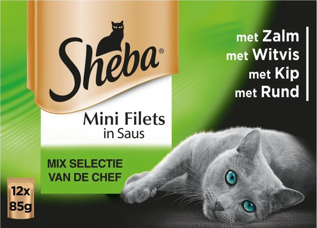 Sheba Mini Filets Adult Kattenvoer - 12x85g