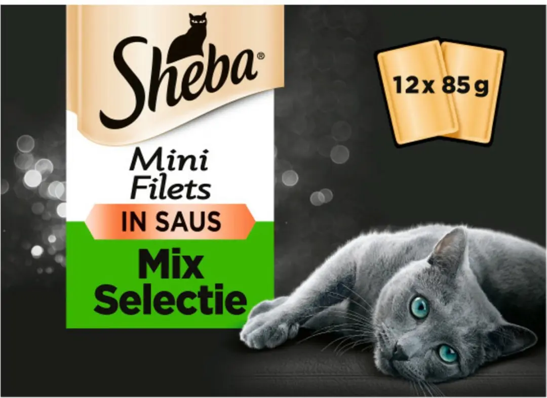 Sheba Mini Filets Adult Kattenvoer - 12x85g