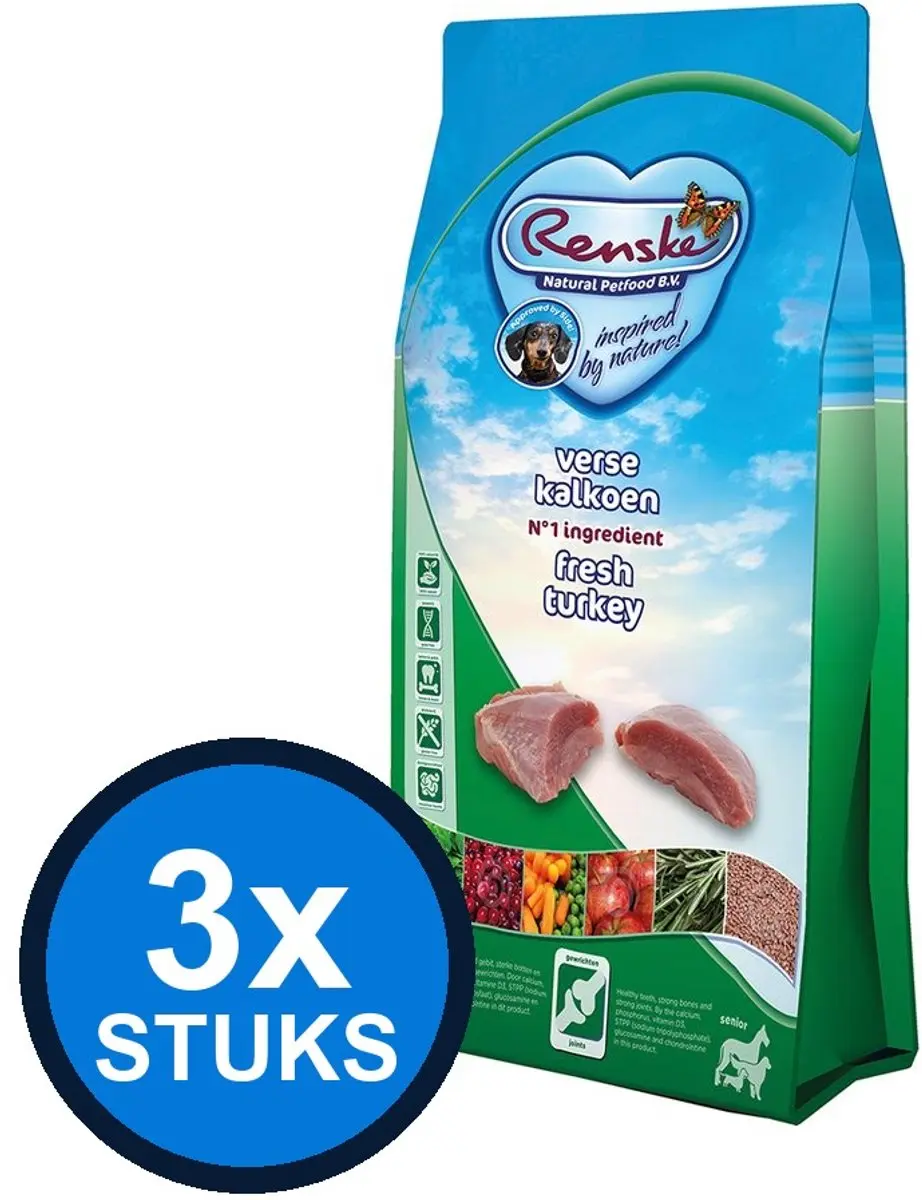 Renske Super Premium Droogvoer Senior Kalkoen 2kg
