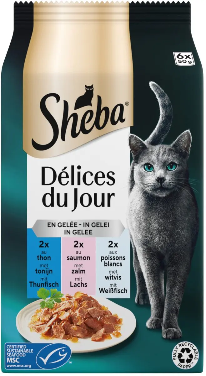 Sheba Delices Du Jour In Gelei Maaltijdzakjes