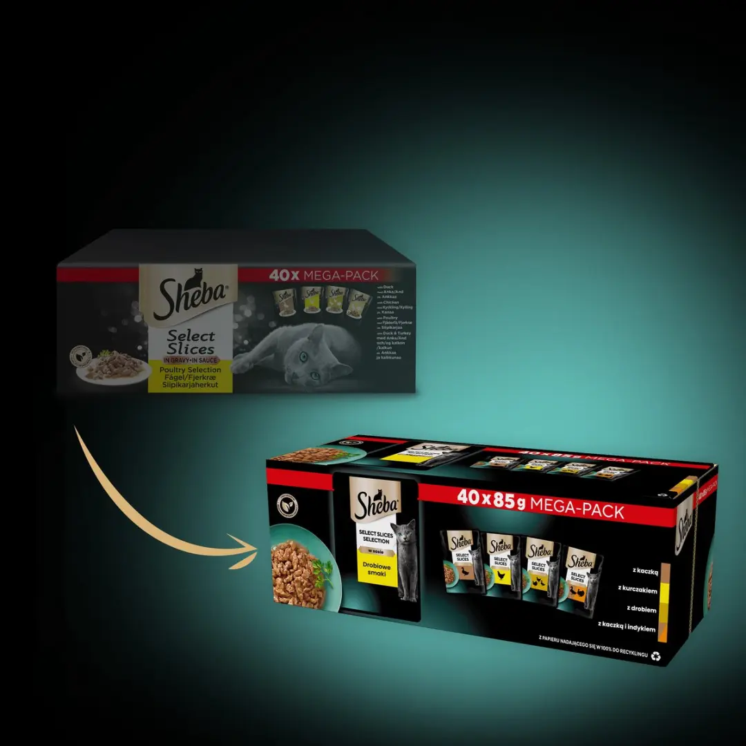 Sheba Selection Droge Smaken - 40x85g
