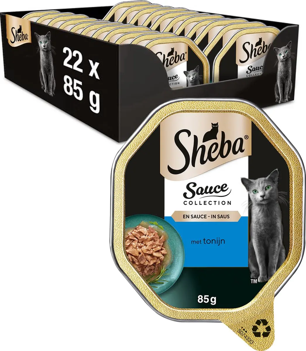 Sheba Sauce Collection Tonijn Kuipjes 22x85g