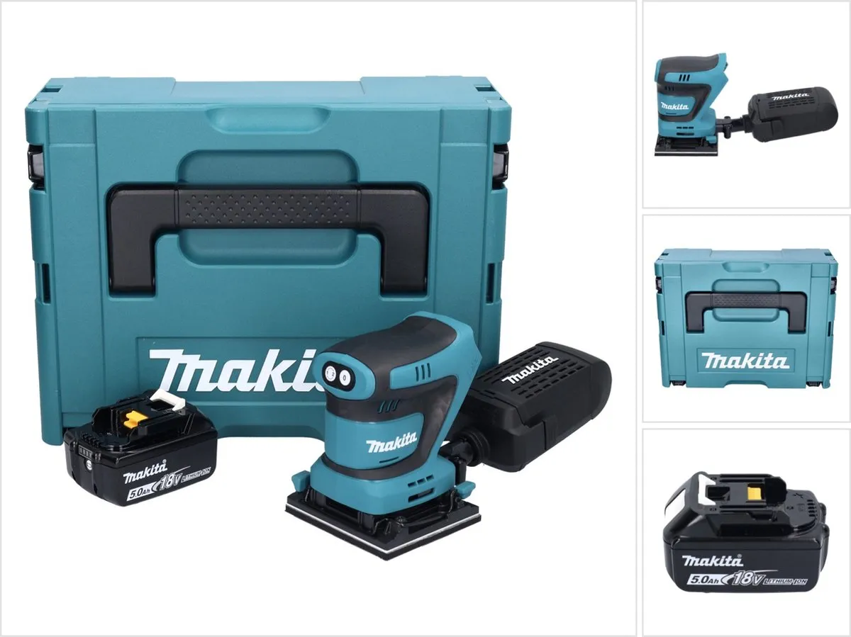 Makita DBO 480 T1J Excentrische Schuurmachine 18V