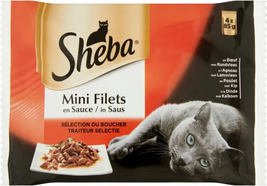 Sheba Delice Pouch Mini Filets In Saus - 52 Stuks