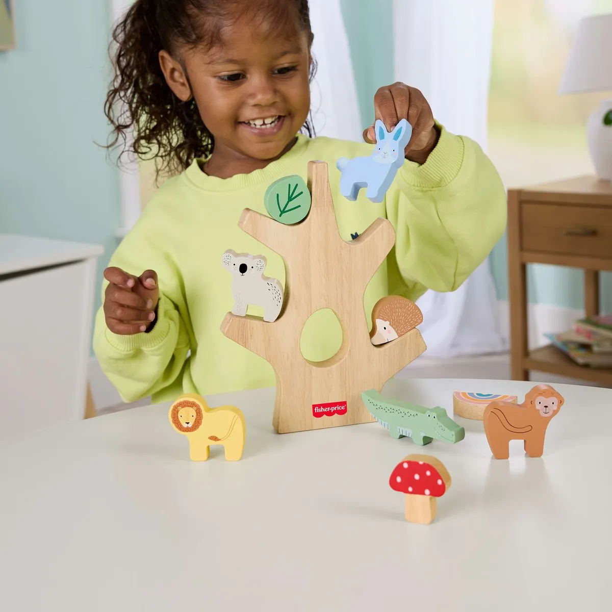 Fisher Price Houten Balanceer Boom Multicolor
