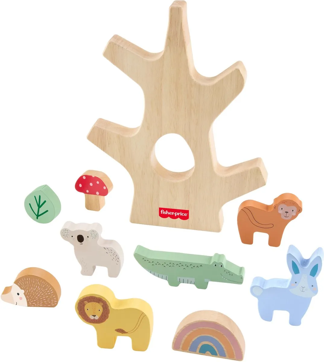 Fisher Price Houten Balanceer Boom Multicolor
