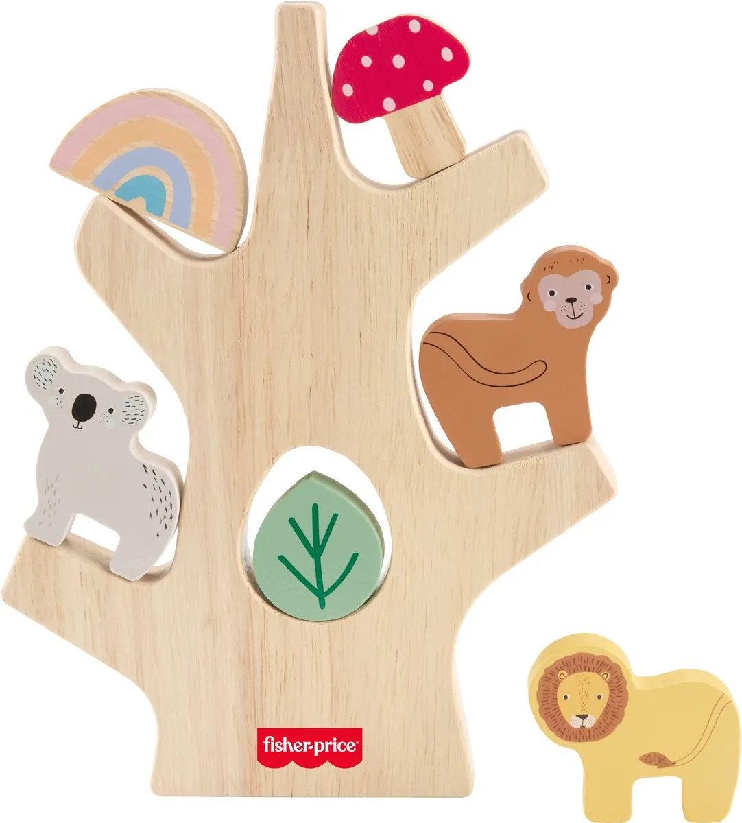 Fisher Price Houten Balanceer Boom Multicolor - afbeelding 6 van 6