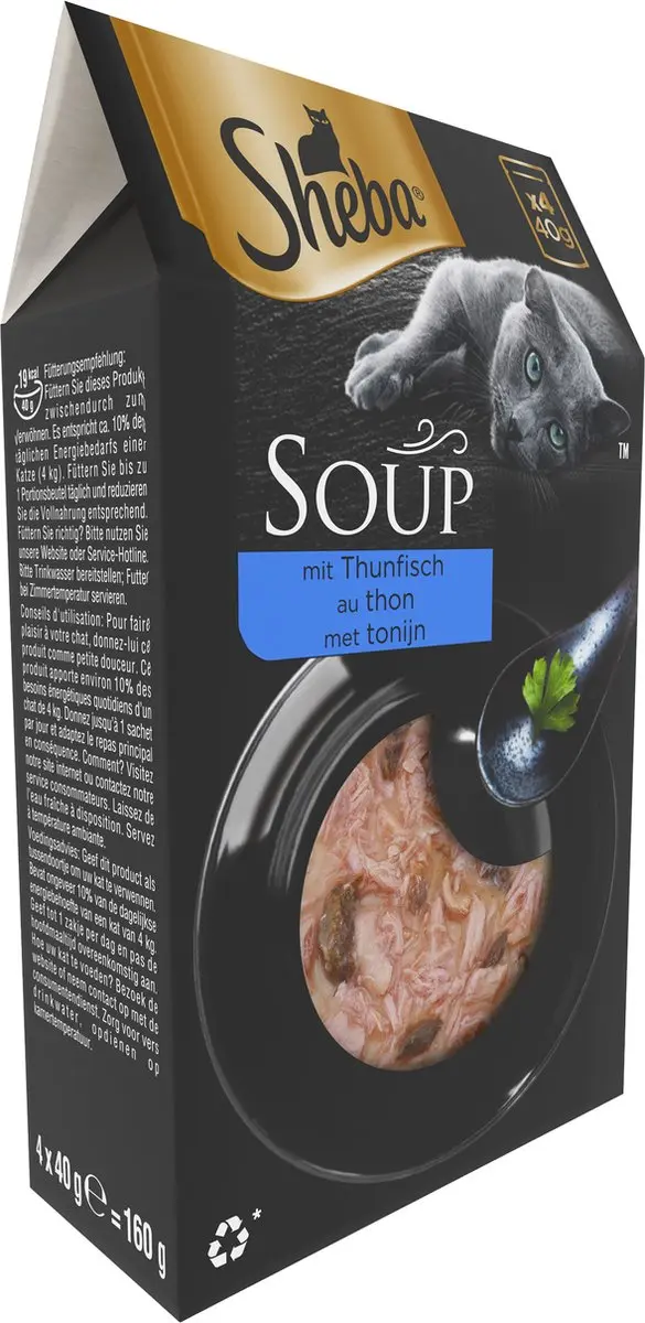 Sheba Soep Natvoer Tonijn - 40x40g
