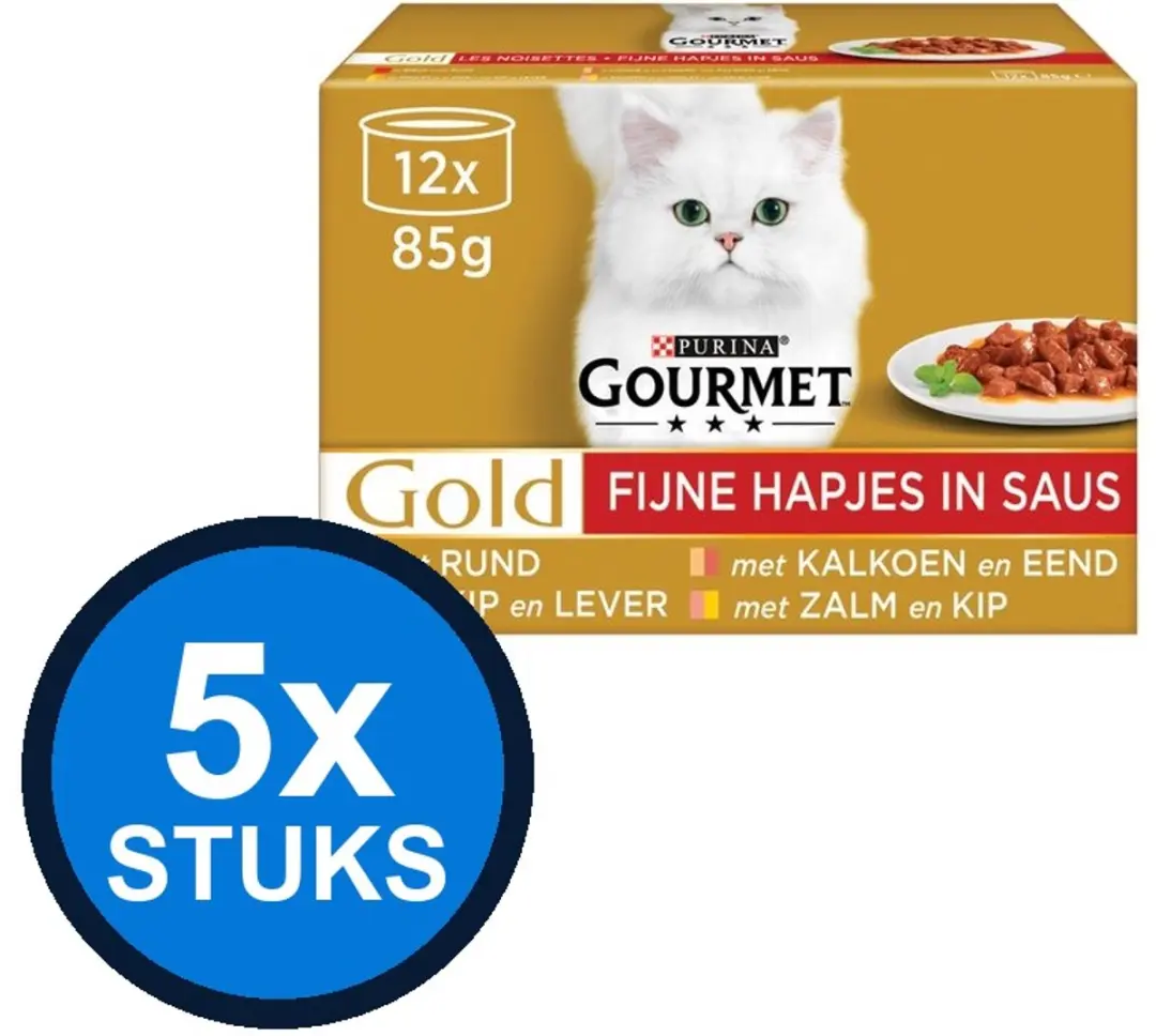 Gourmet Gold Blik Fijne Hapjes 12x85g