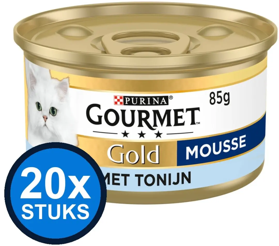 Gourmet Gold Mousse Tonijn Kattenvoer Natvoer 85g