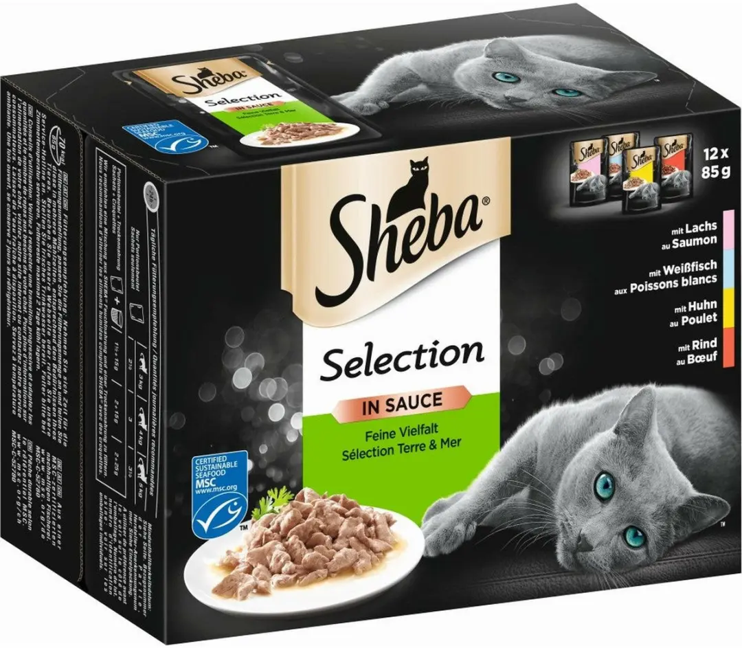 Sheba Portiezak Fijne Verscheidenheid 48x85g
