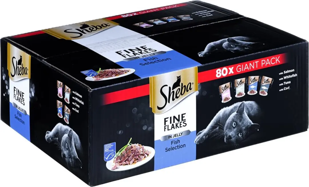 Sheba Delicacy Serie Kattennatvoer Rybne Smaki