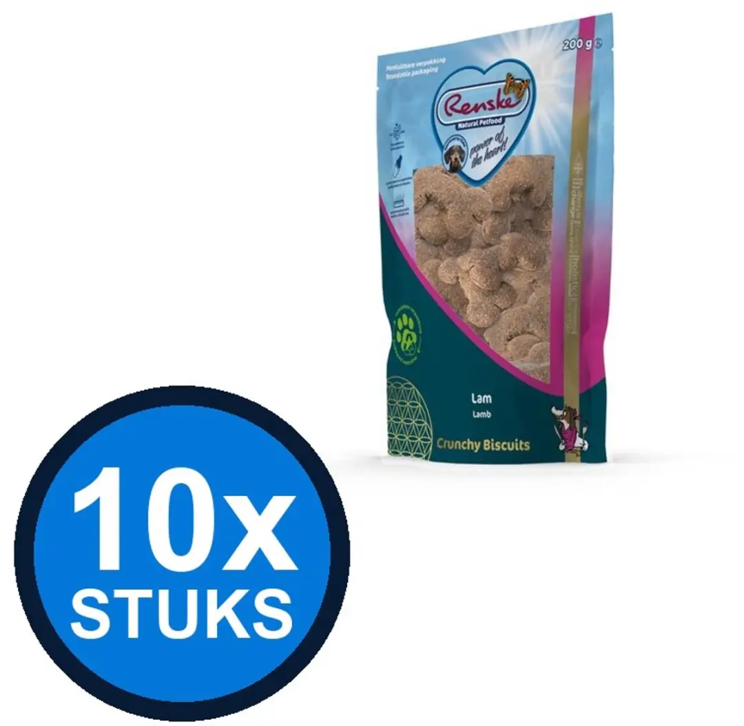 Renske Gezonde Beloning Hond Lam 200g