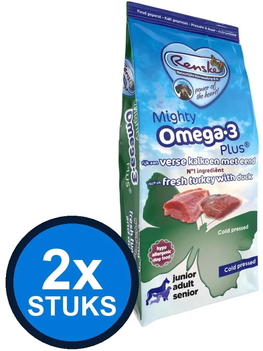 Renske Mighty Omega-3 Plus Hondenvoer 3kg
