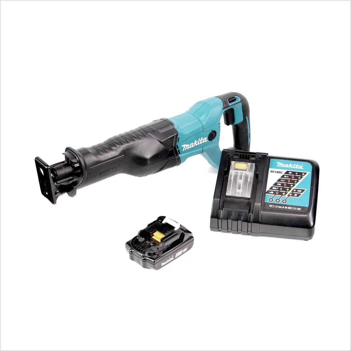 Makita DJR186 18V Reciprozaag - 1,5Ah accu - DC18RC oplader - afbeelding 3 van 5