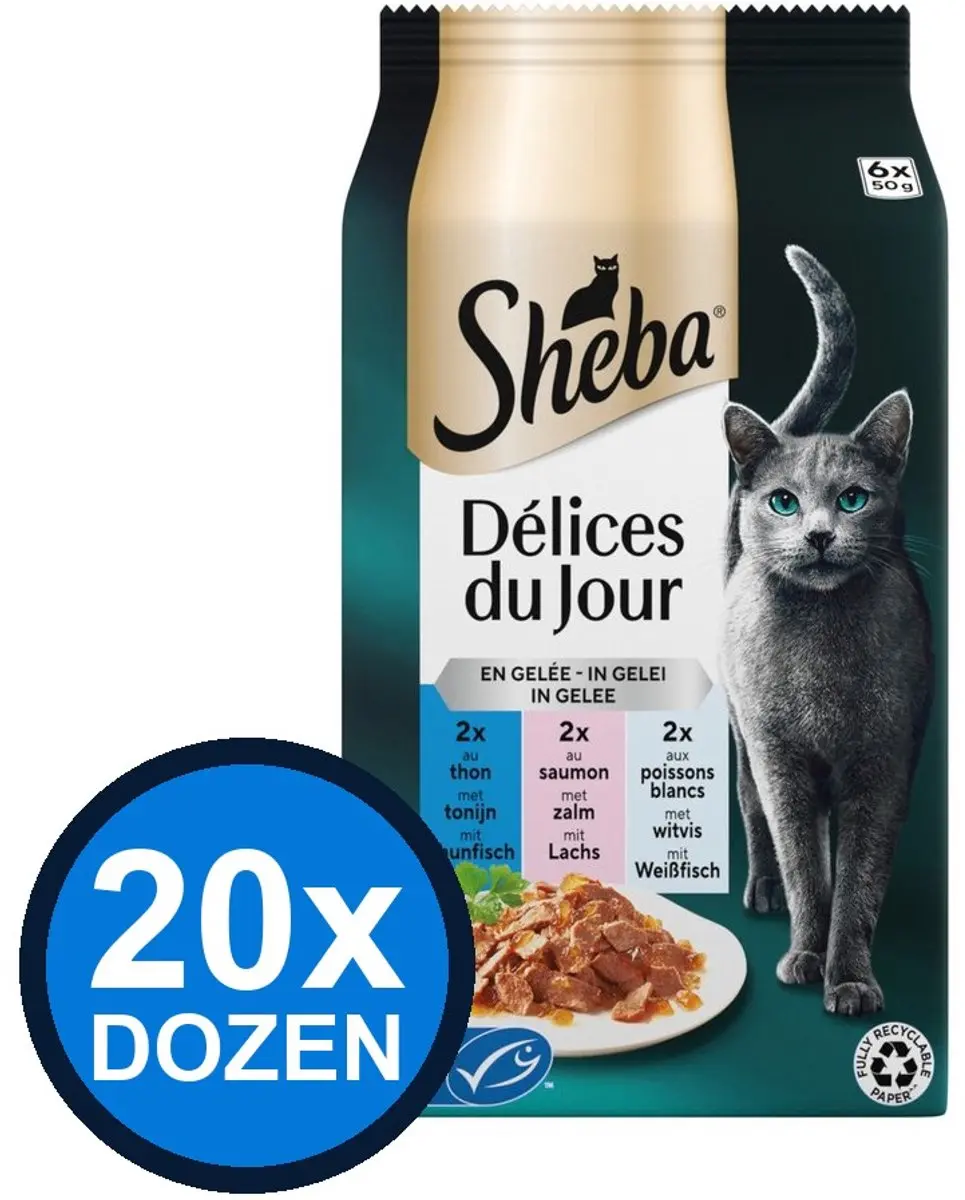 Sheba Délices Du Jour Pouch Gelei Vis Sel