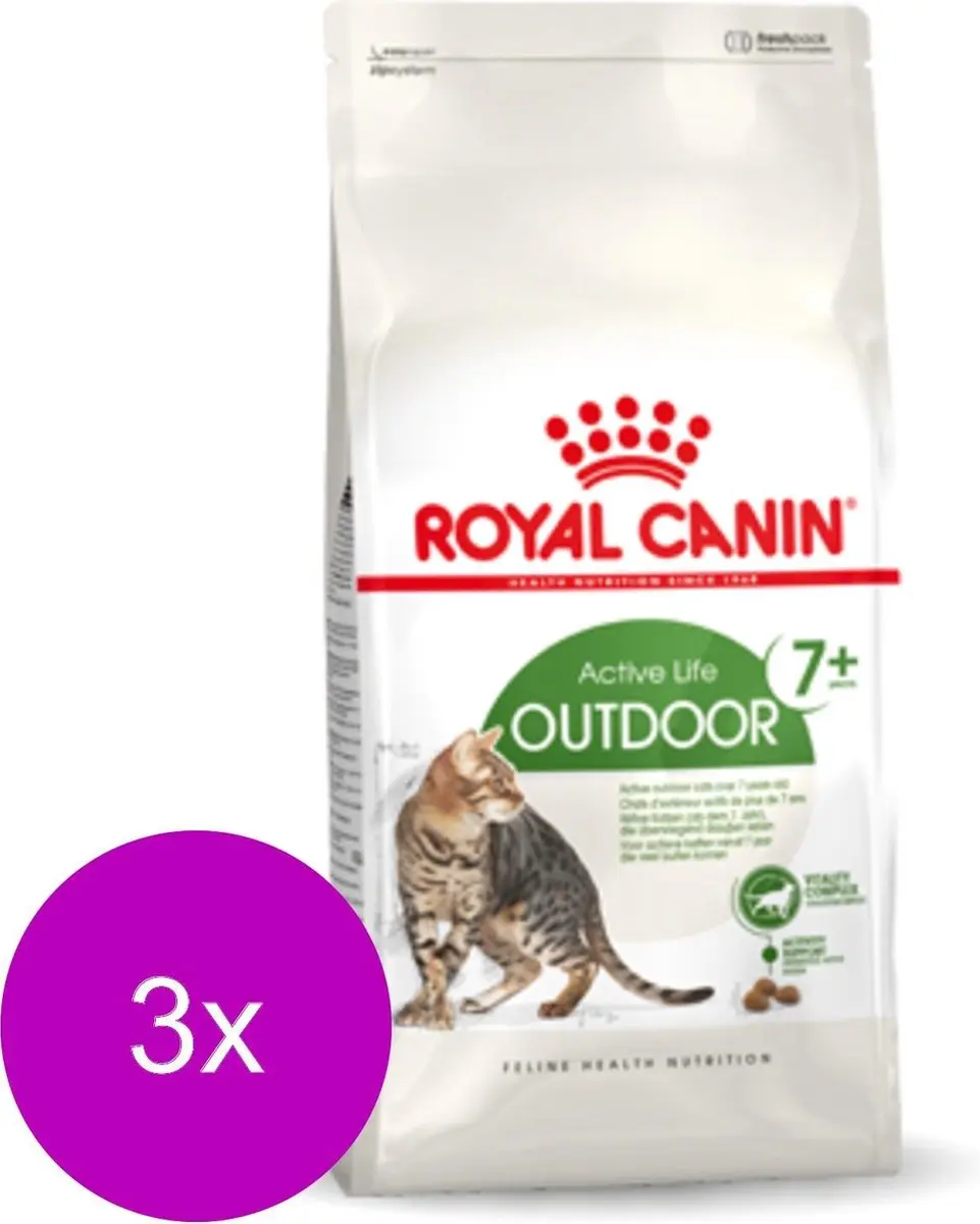 Royal Canin Outdoor 7+ Kattenvoer - 3x2kg