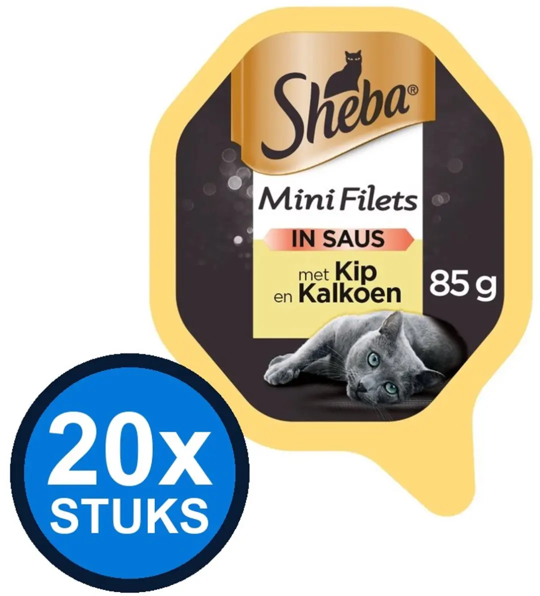 Sheba Mini Filets Kip & Kalkoen Natvoer