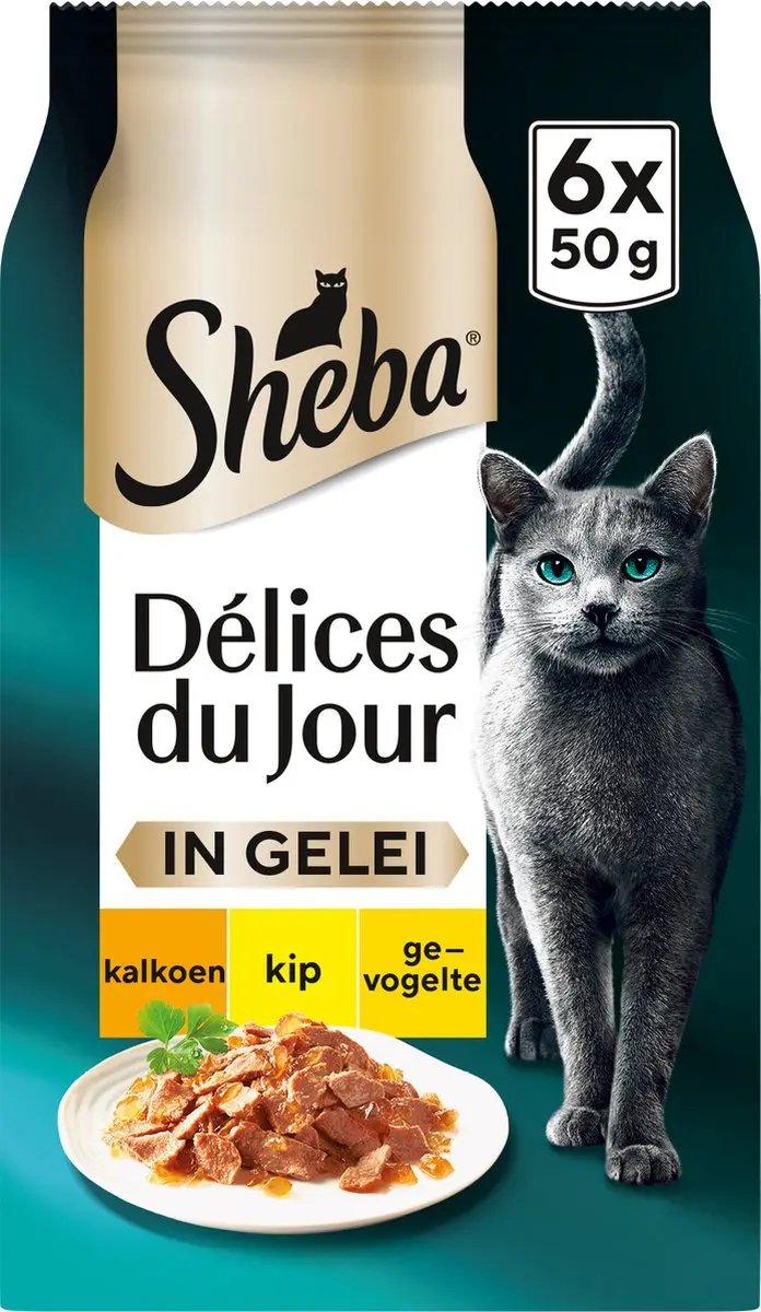 Sheba Délices du Jour Gevogelte Selectie Natvoer - 36x50g