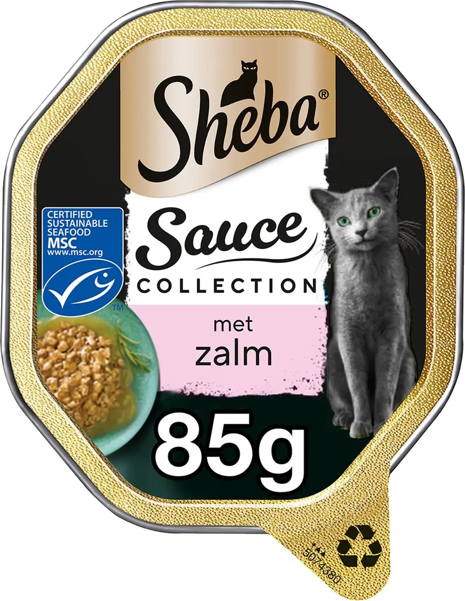 Sheba Sauce Collection Zalm Kuipjes 22x85g