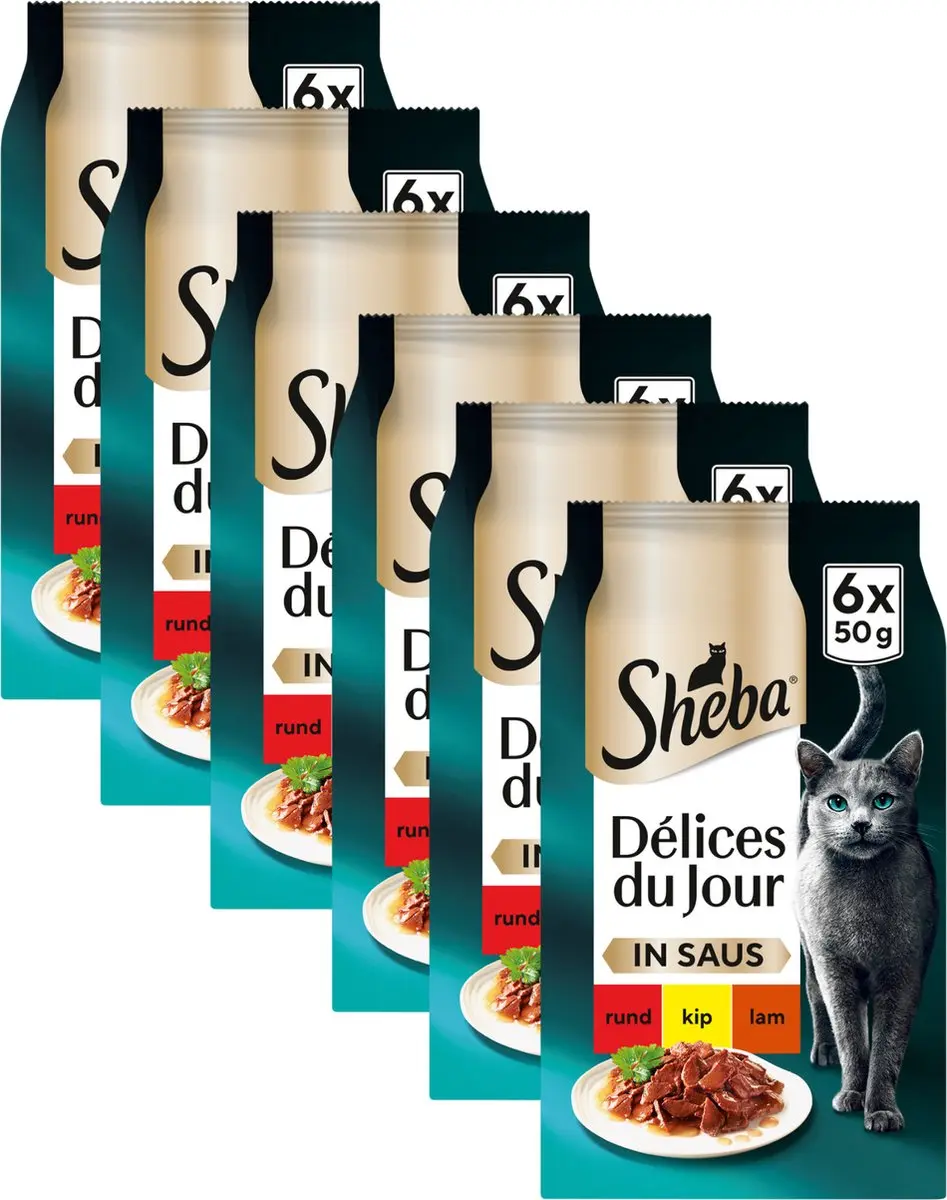 Sheba Délices du Jour Traiteur Vlees Selectie Natvoer
