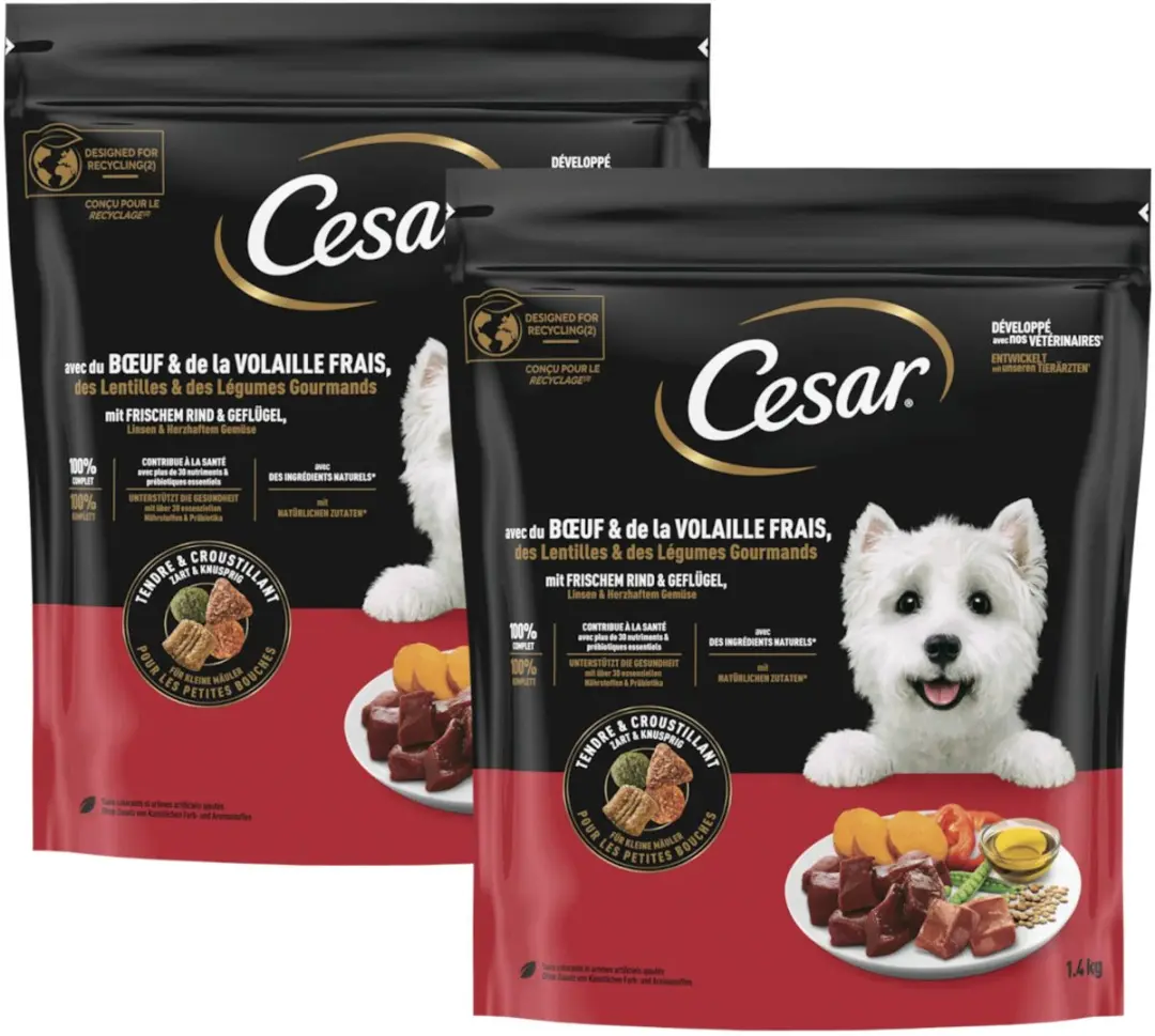 César Rund & Gevogelte Hondenvoer Multipack 2800g