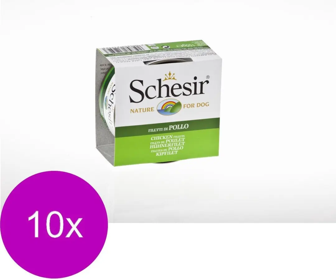 Schesir Hondenvoer Blik Jelly Kipfilet 150g