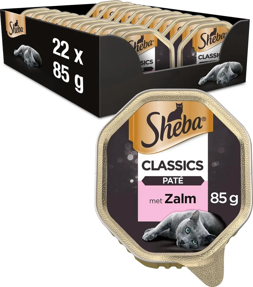 Sheba Classics Paté - Zalm - 44 x 85 g