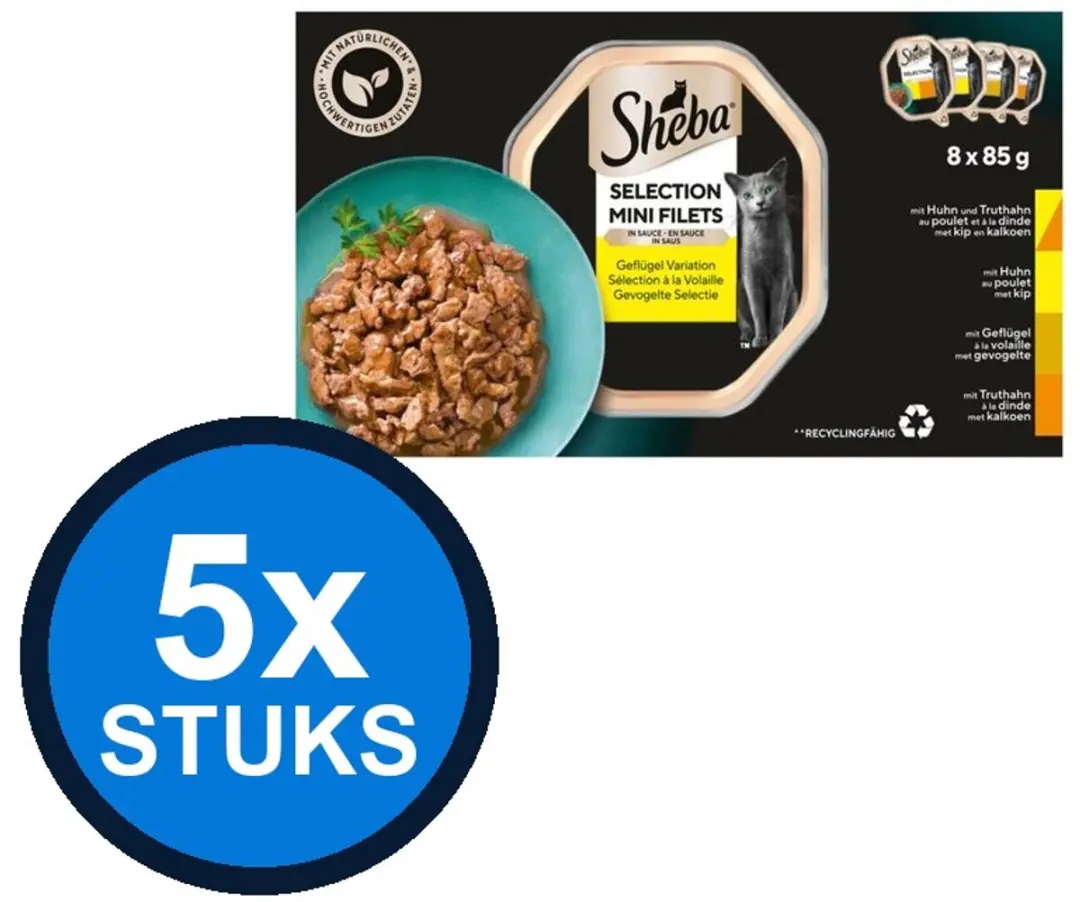 Sheba Mini Filets Gevogelte 8x85g