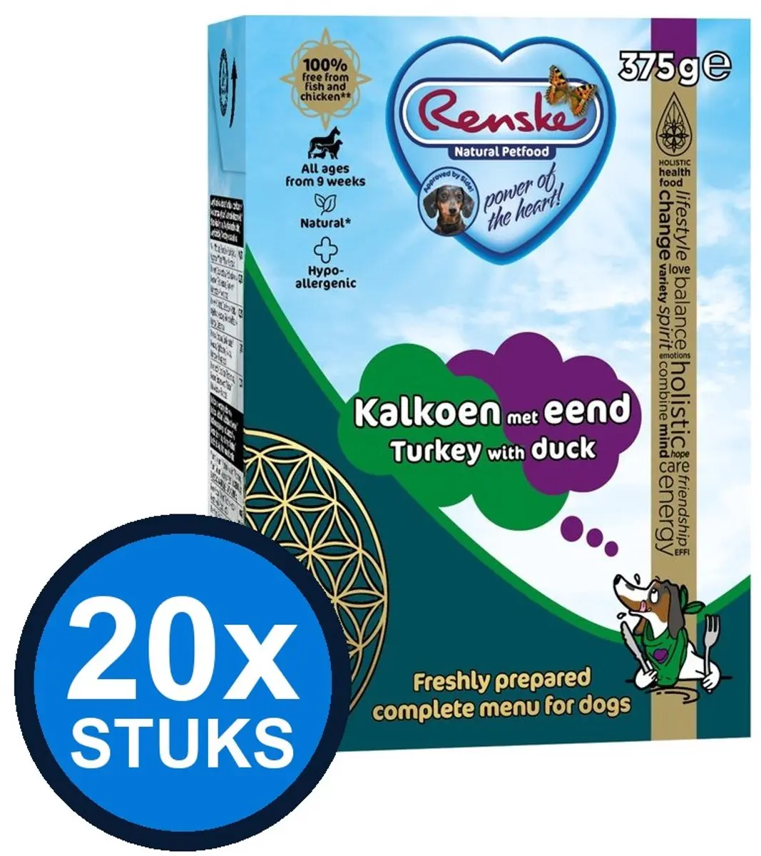 Renske Vers Kalkoen met Eend Natvoer