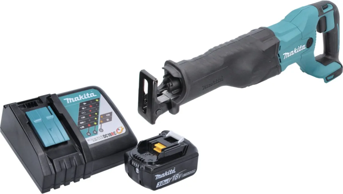 Makita DJR 186 RF1 Reciprozaag 18V - 1x Accu 3,0Ah
