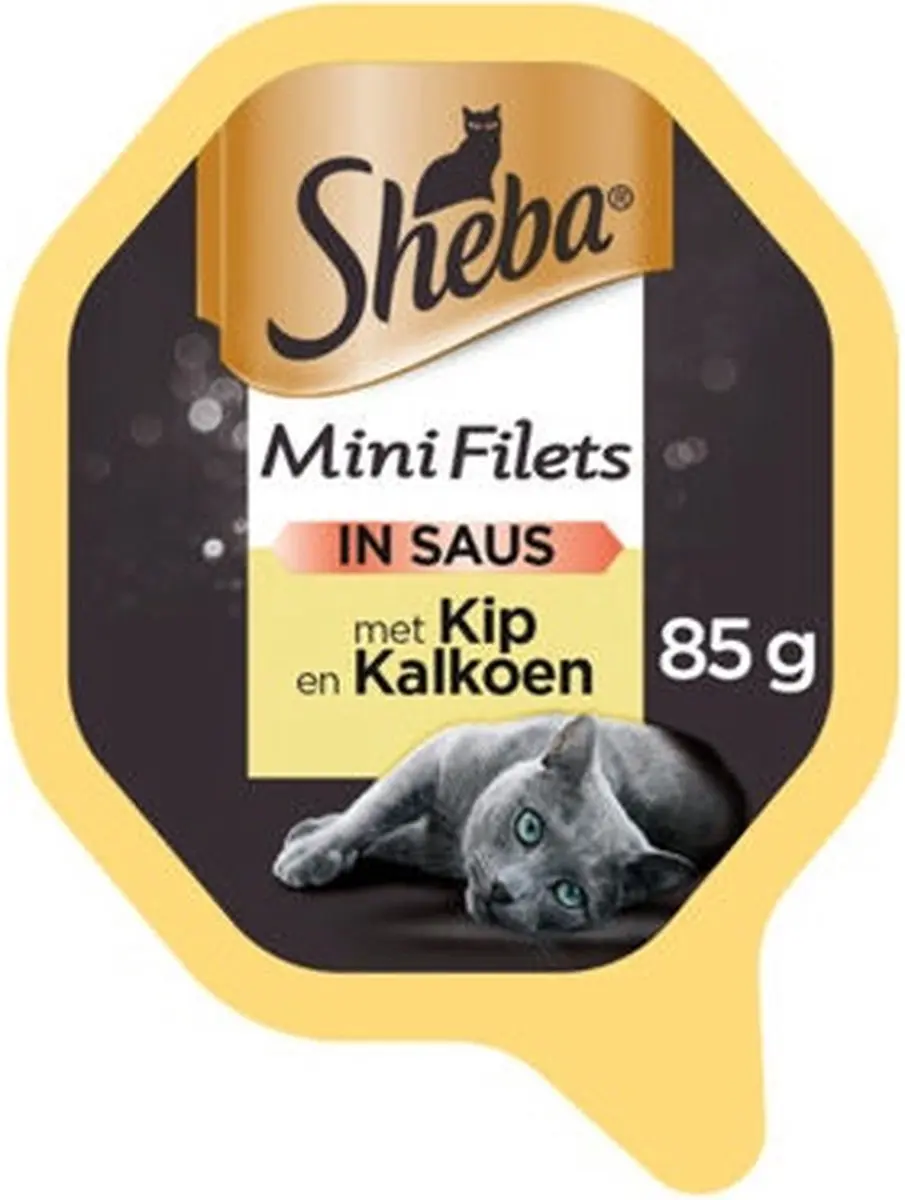 Sheba Mini Filets Kip & Kalkoen 44x85g