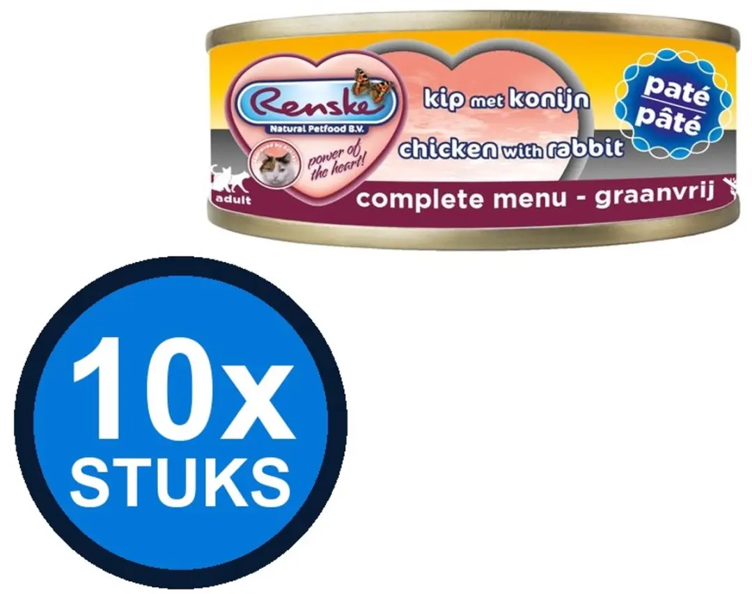 Renske Vers Kat Paté Kip/Konijn 70g