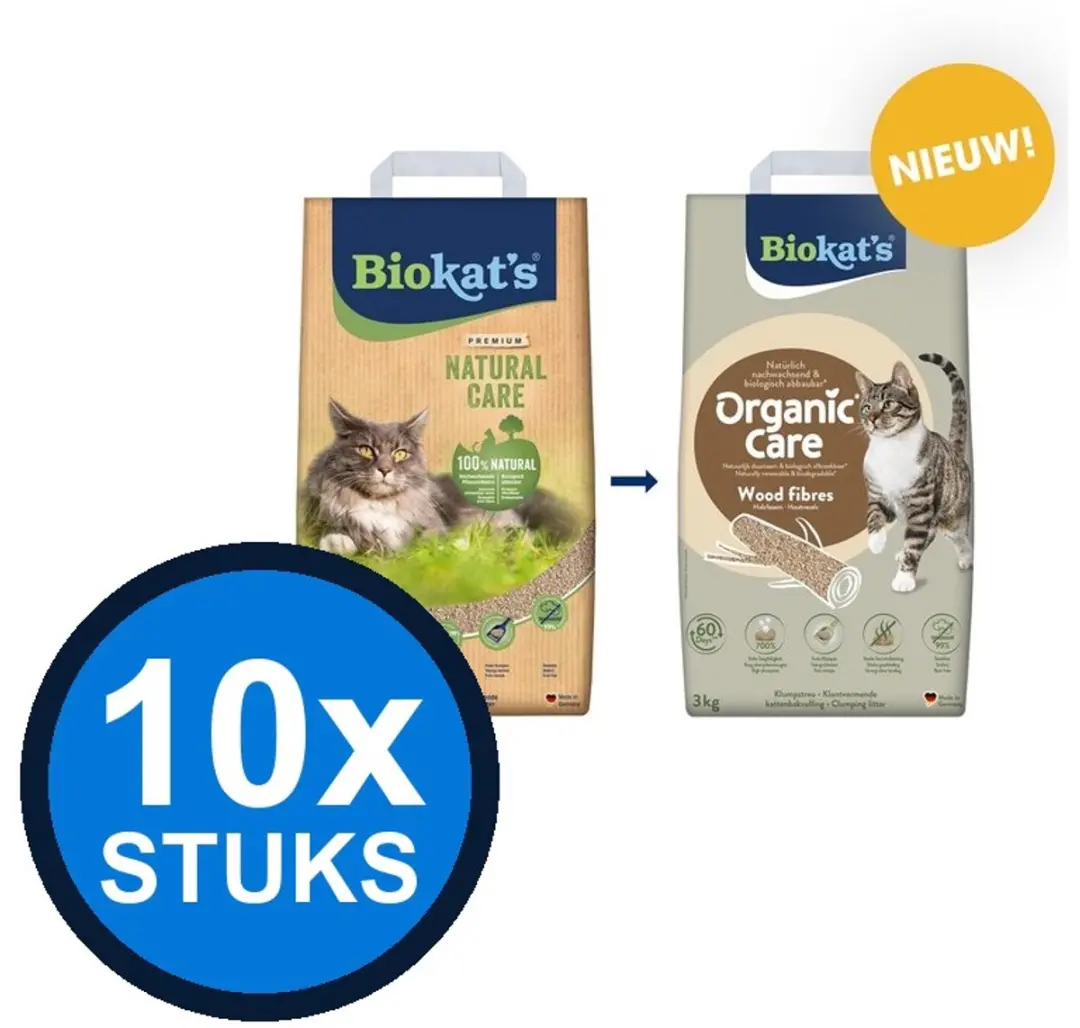 Biokat's Organic Care Houtvezels 8L