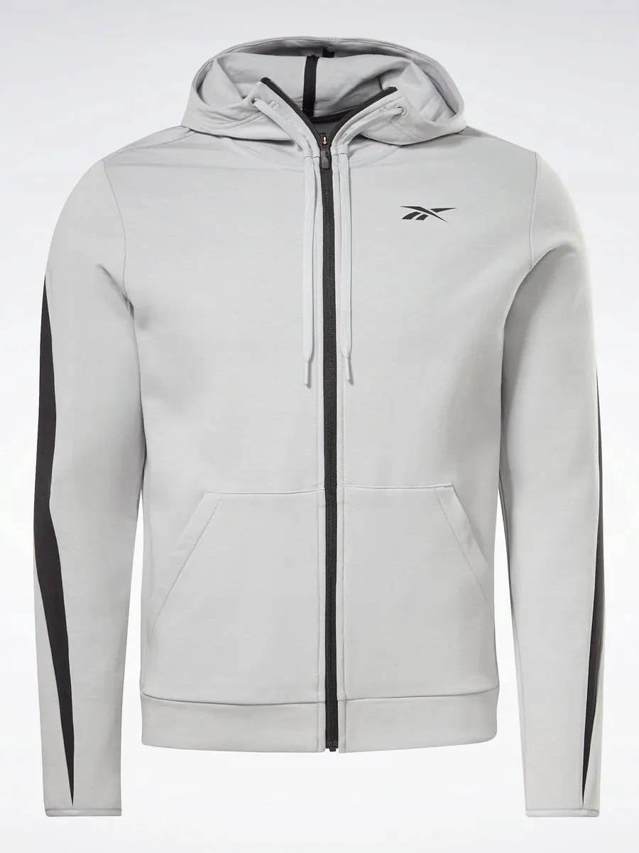 Reebok Herensweater Capuchon - Grijs - Maat L - afbeelding 6 van 6