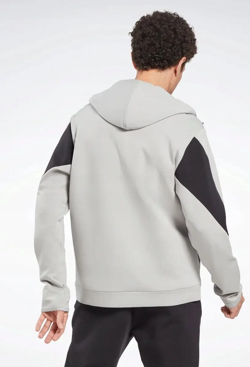 Reebok Herensweater Capuchon - Grijs - Maat L
