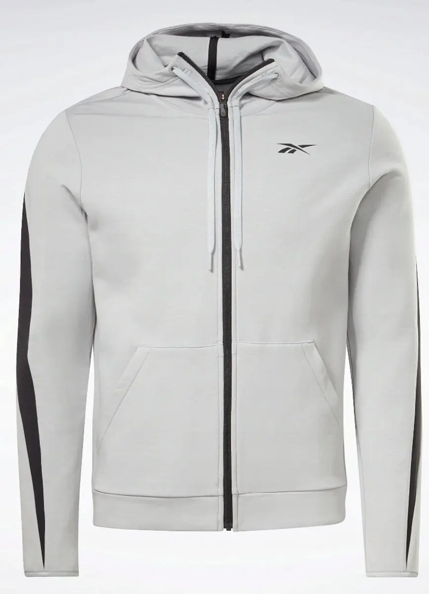 Reebok Herensweater Capuchon - Grijs - Maat L