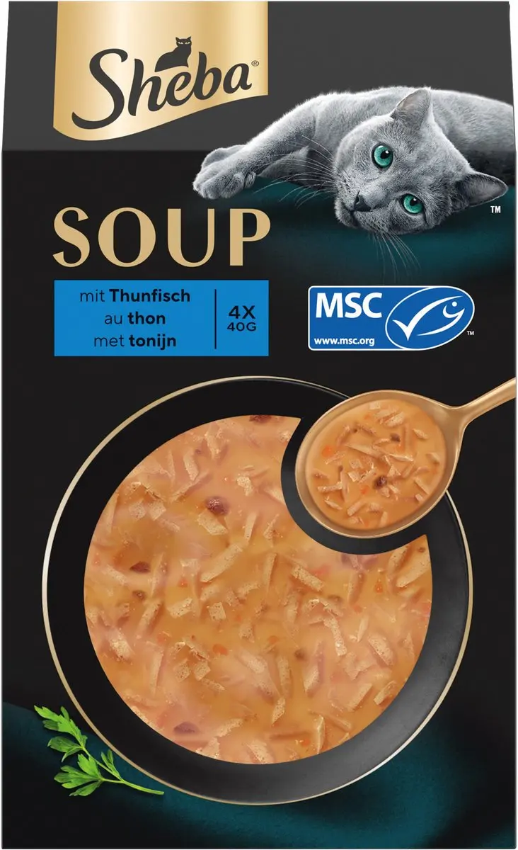 Sheba Soup Tonijn - 8 x 40 gram