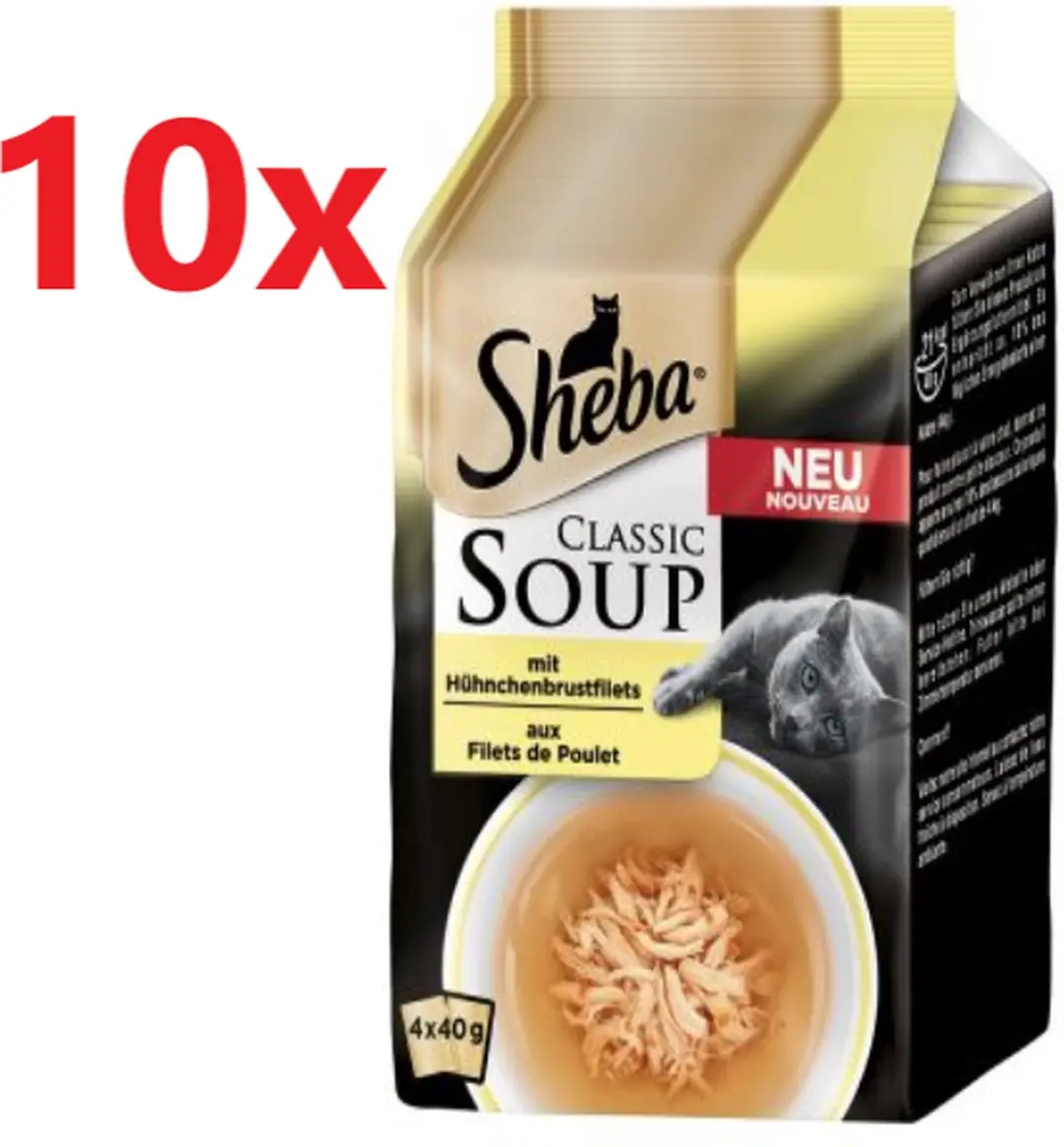 Sheba Classic Soup Kip Kattenvoer