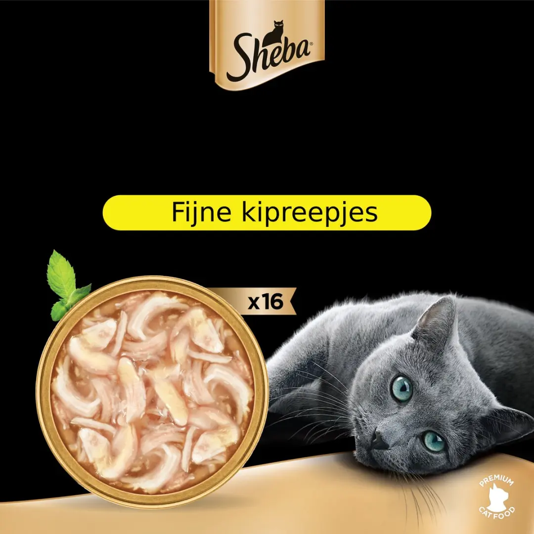 Sheba Filets Kipfilet in Saus Kattenvoer - 16x60g