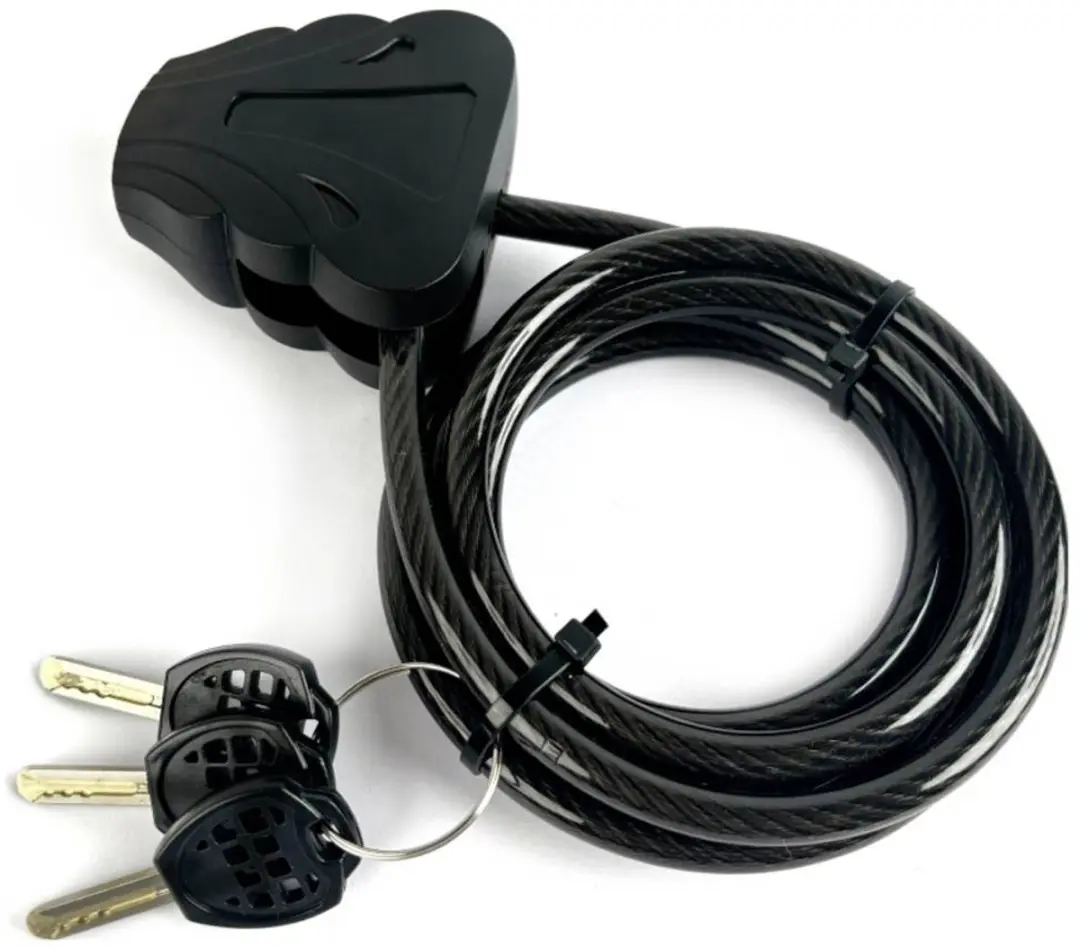 Braun Phototechnik 58008 Stalen Kabelslot - Zwart
